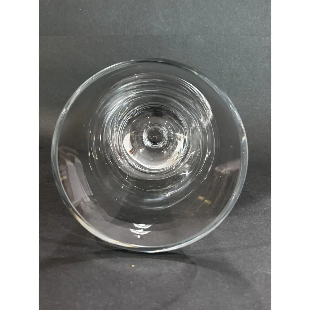 KROSNO Poland Heavy Clear Glass Pedestal Vase 11